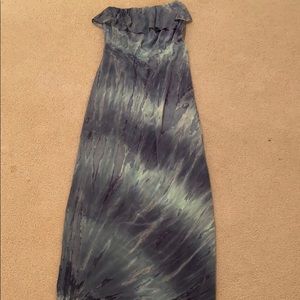 Gypsy 05 100% Silk Strapless Maxi Dress